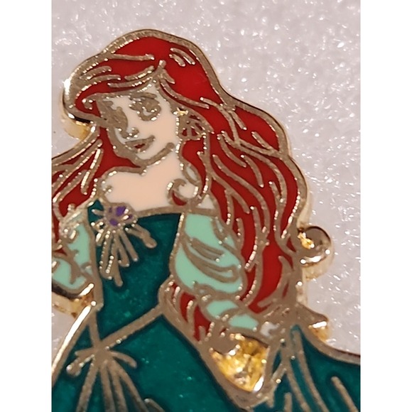 Disney Pin Ariel Little Mermaid Princess Green Dress Gown AP Artist Proof  00000